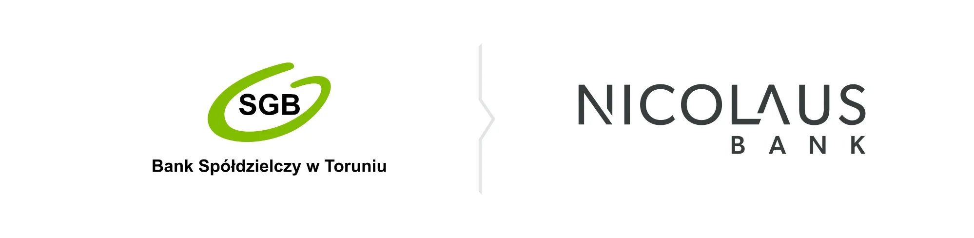 Znak Banku Spółdzielczego w Toruniu i nowe logo Nicolaus Bank